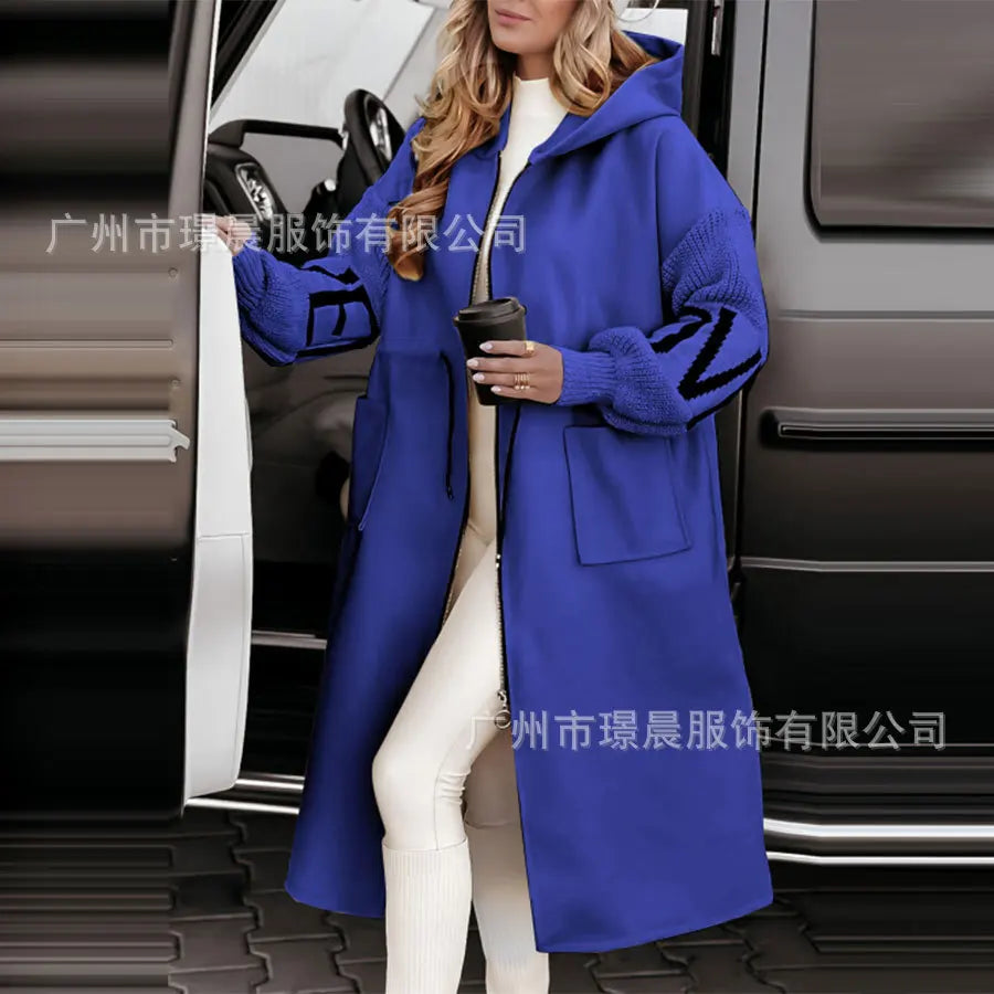 Outerwears Manteau Long Hiveres Pour Femmes Coats For Womens Fashionable Ropa Invierno Mujer Moda 2025 Long Sleeve Coats Abrigos