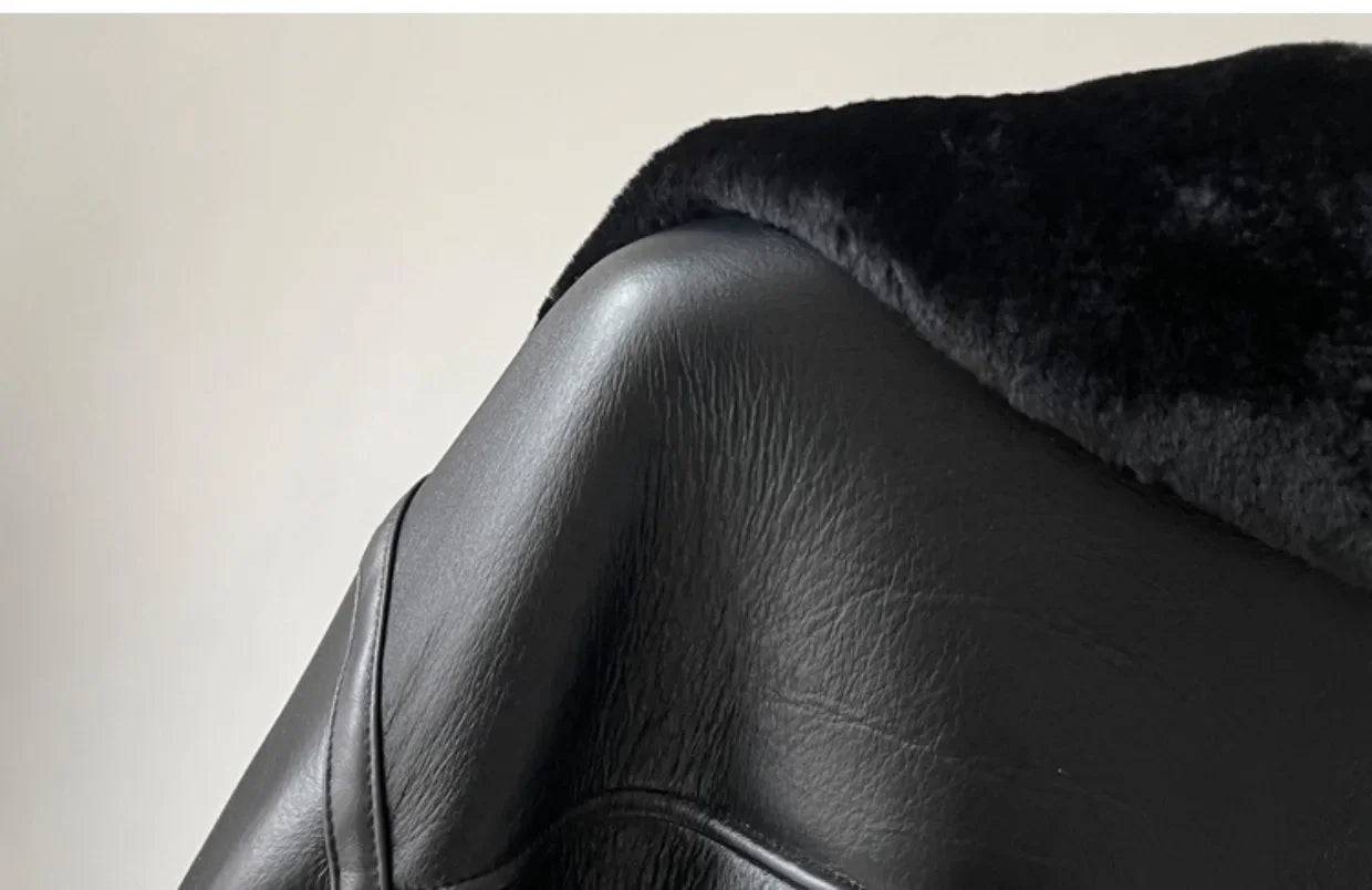 Real Wool Fur Coat Women Winter Short Thick Natural Leather Fur Coats Genuine Sheepskin Jacket Womens Fur Jackets Manteau Femme