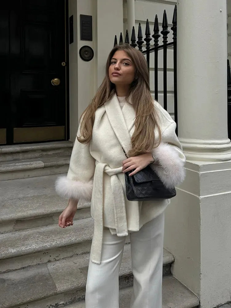 Reality Fur Coat Natural Fur Coat Women Winter Jacket Women's Woolen Coat Long Coat Woman Wool & Blends Coats Manteau Femme 2026