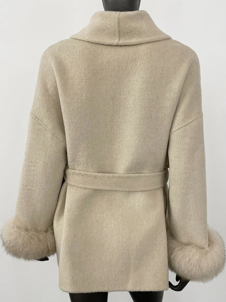 Reality Fur Coat Natural Fur Coat Women Winter Jacket Women's Woolen Coat Long Coat Woman Wool & Blends Coats Manteau Femme 2026