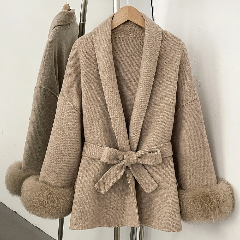 Reality Fur Coat Natural Fur Coat Women Winter Jacket Women's Woolen Coat Long Coat Woman Wool & Blends Coats Manteau Femme 2026