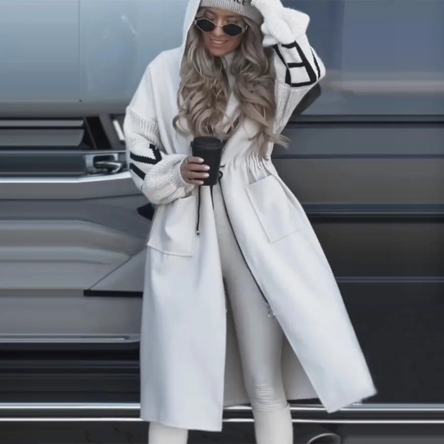 Outerwears Manteau Long Hiveres Pour Femmes Coats For Womens Fashionable Ropa Invierno Mujer Moda 2025 Long Sleeve Coats Abrigos