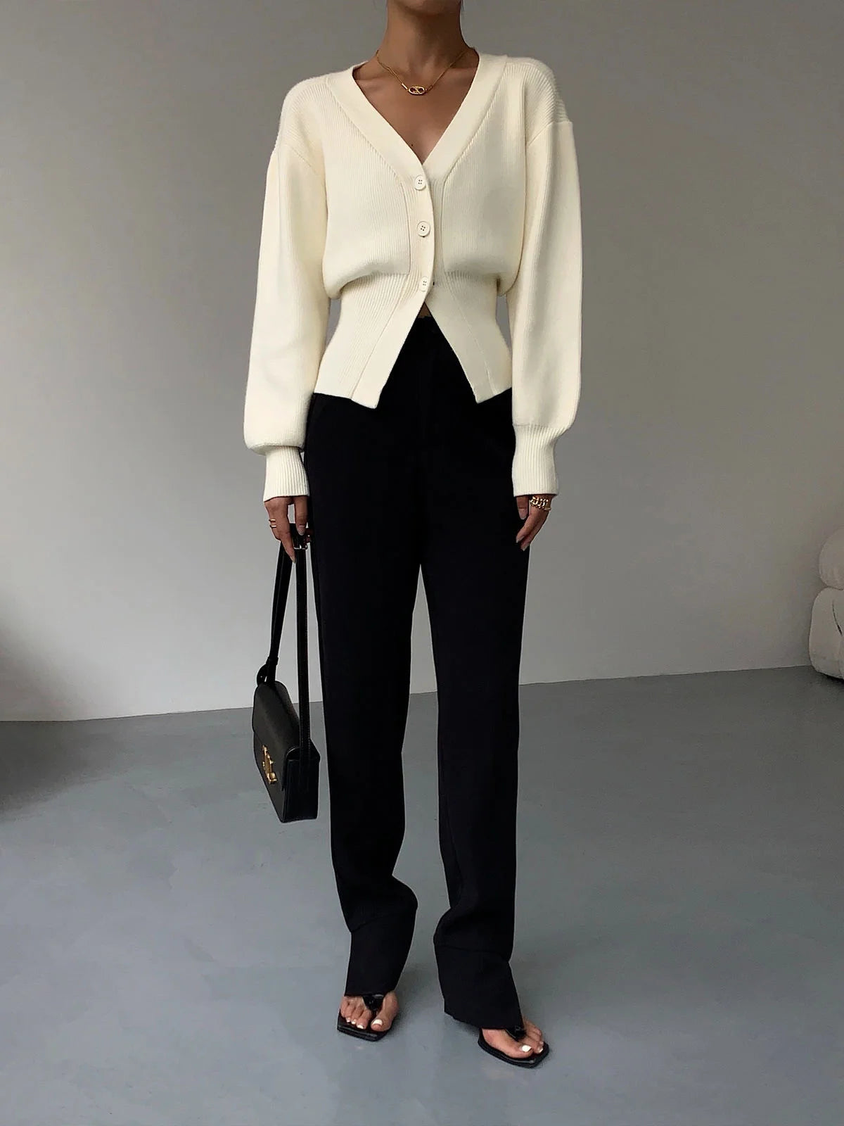 Autumn Sweater Cardigan Coat Women 2024 New Korean Fashion Casual Elegant Long Sleeve Knitted Tops Knitwear Outwear Pull Femme