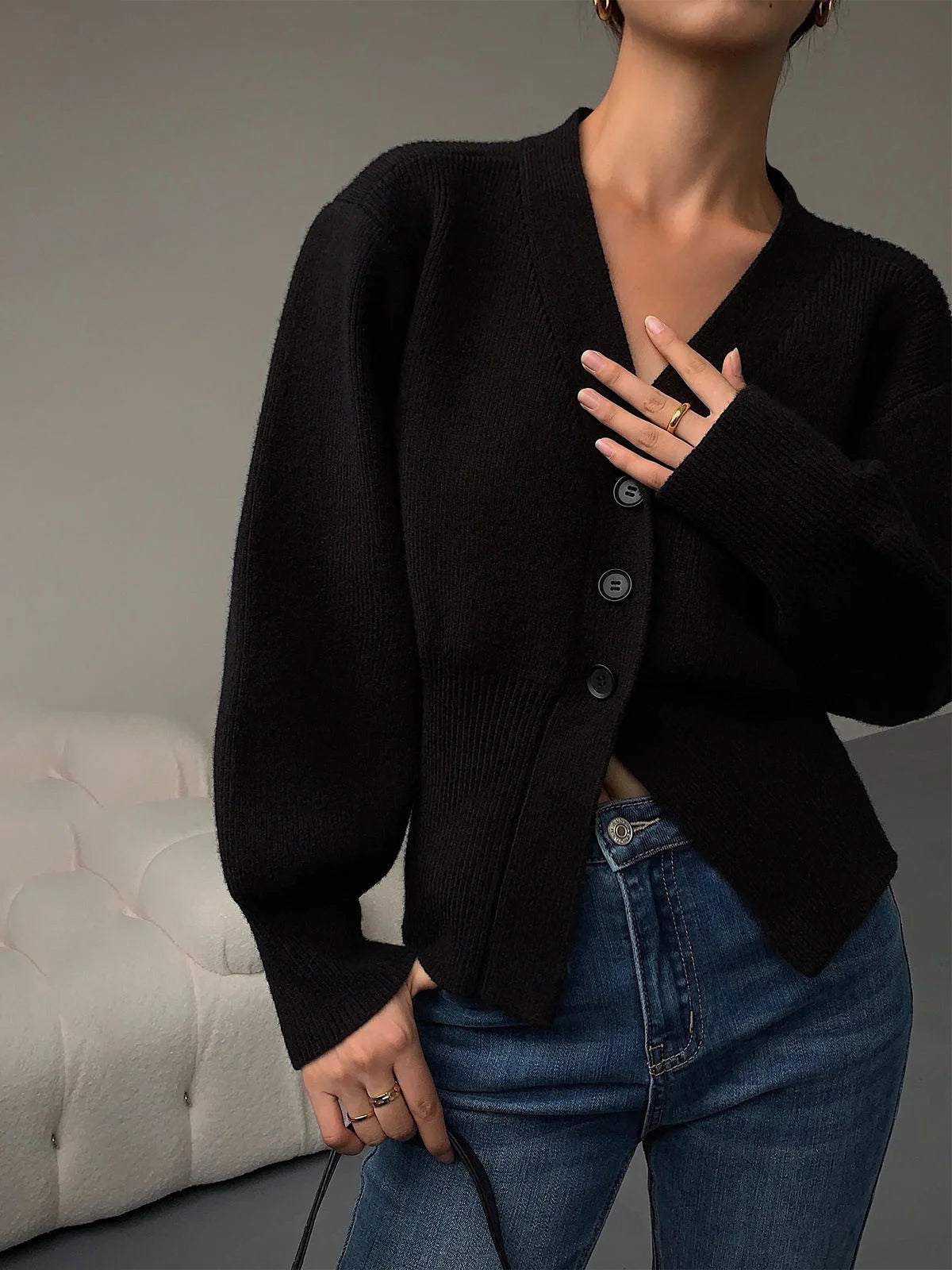 Autumn Sweater Cardigan Coat Women 2024 New Korean Fashion Casual Elegant Long Sleeve Knitted Tops Knitwear Outwear Pull Femme