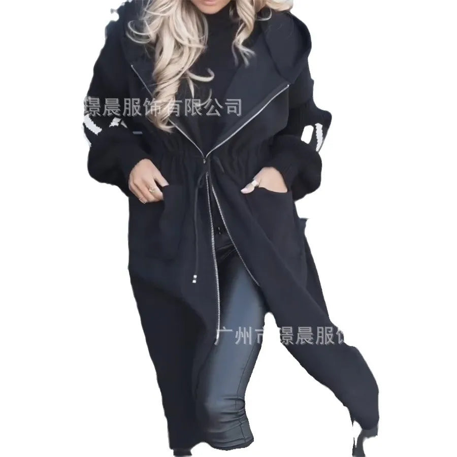 Outerwears Manteau Long Hiveres Pour Femmes Coats For Womens Fashionable Ropa Invierno Mujer Moda 2025 Long Sleeve Coats Abrigos