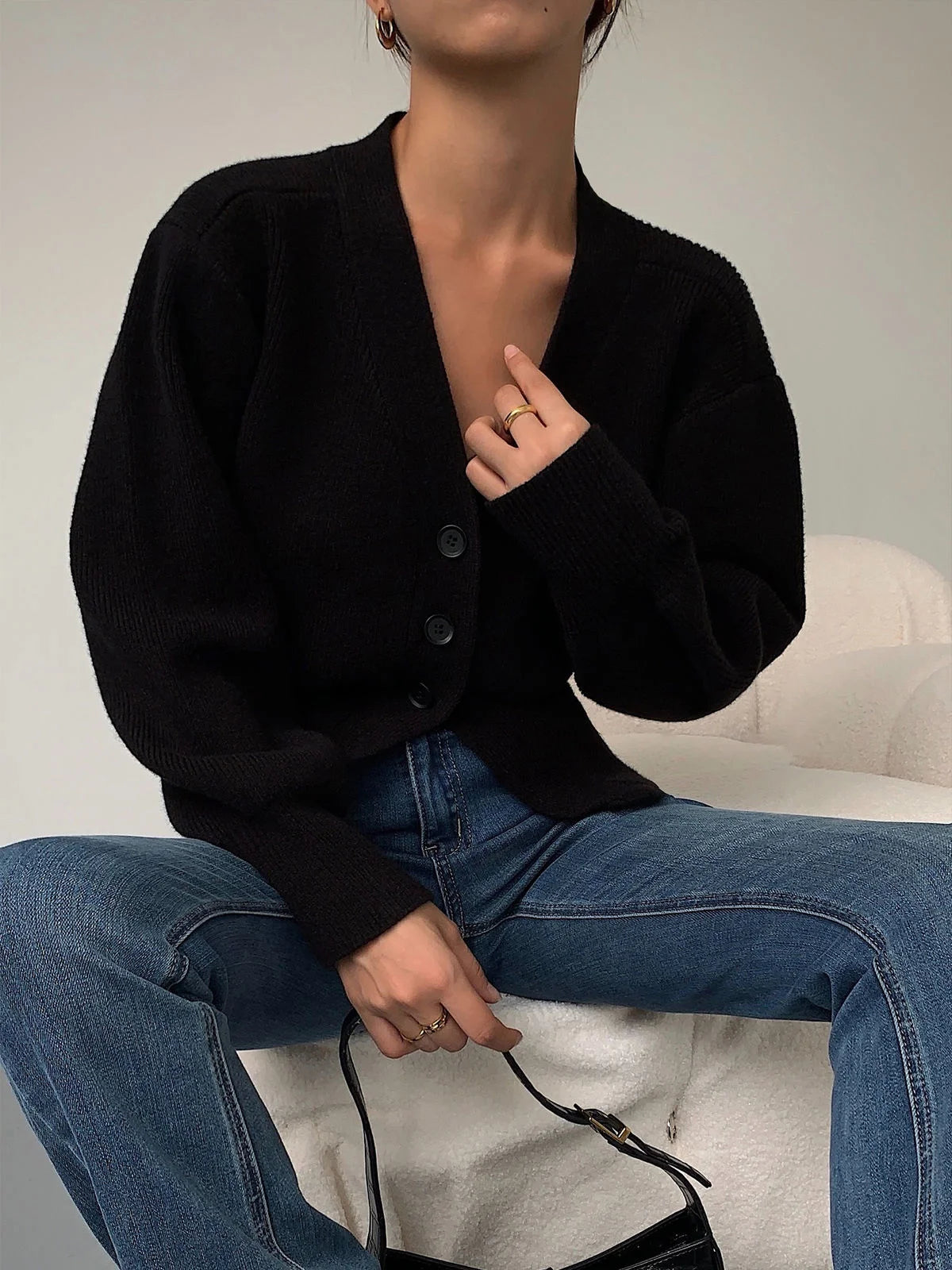 Autumn Sweater Cardigan Coat Women 2024 New Korean Fashion Casual Elegant Long Sleeve Knitted Tops Knitwear Outwear Pull Femme