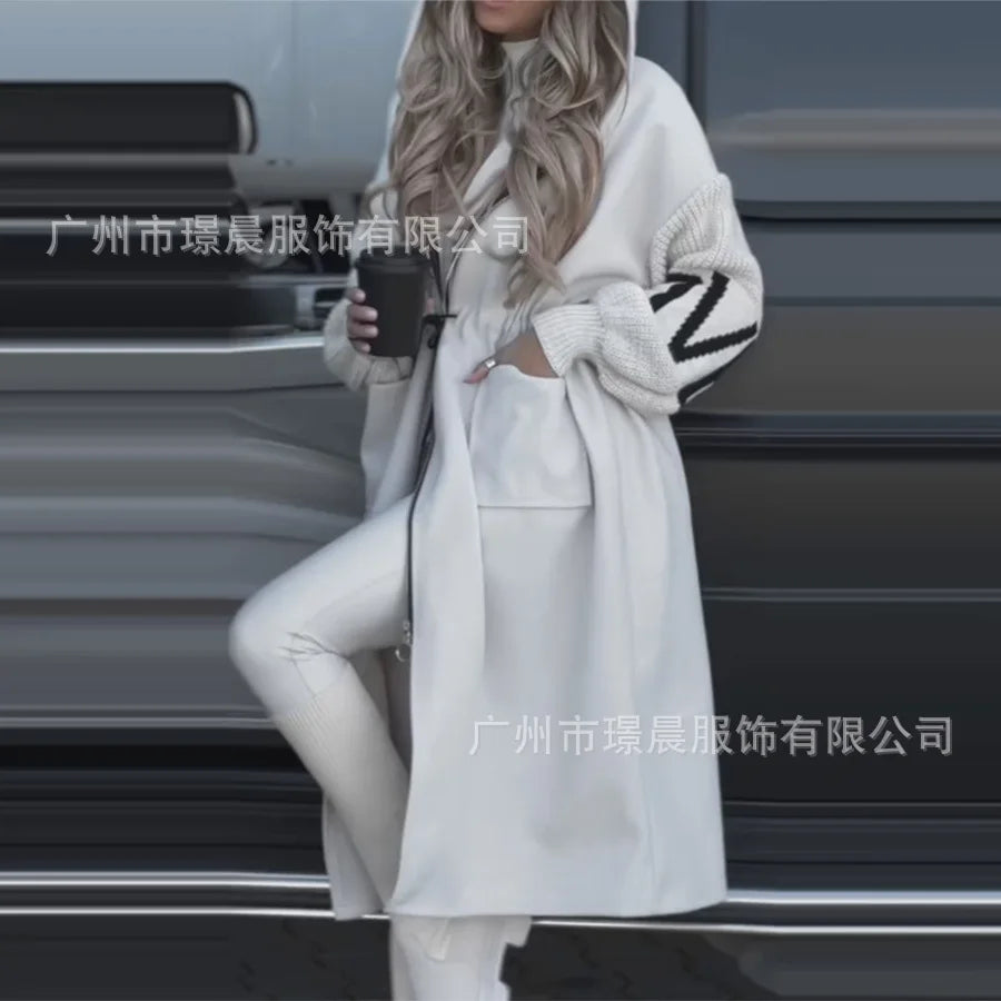 Outerwears Manteau Long Hiveres Pour Femmes Coats For Womens Fashionable Ropa Invierno Mujer Moda 2025 Long Sleeve Coats Abrigos