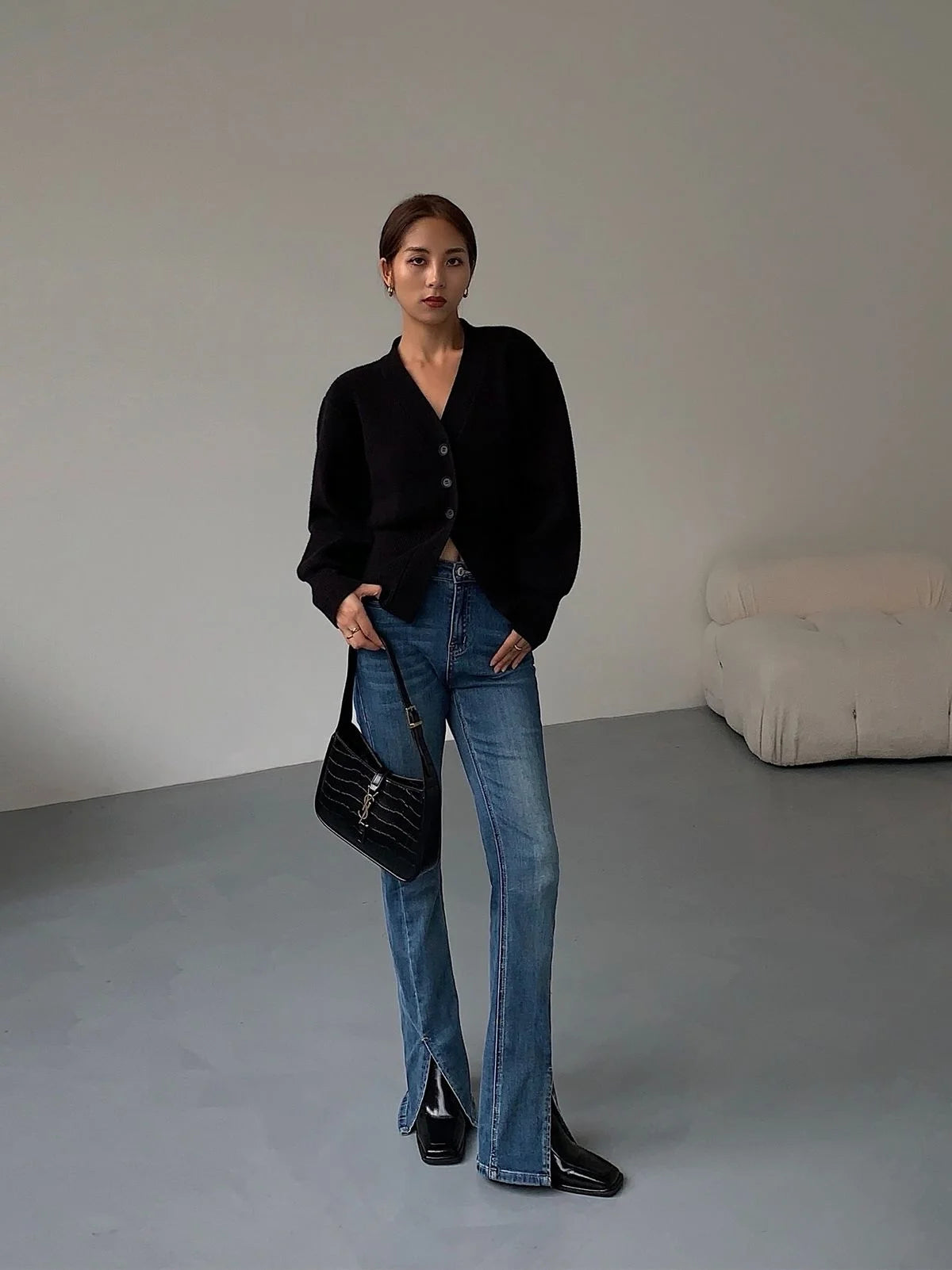 Autumn Sweater Cardigan Coat Women 2024 New Korean Fashion Casual Elegant Long Sleeve Knitted Tops Knitwear Outwear Pull Femme