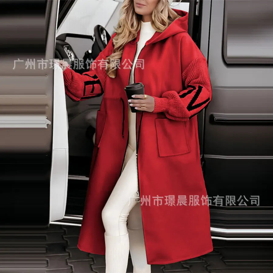 Outerwears Manteau Long Hiveres Pour Femmes Coats For Womens Fashionable Ropa Invierno Mujer Moda 2025 Long Sleeve Coats Abrigos