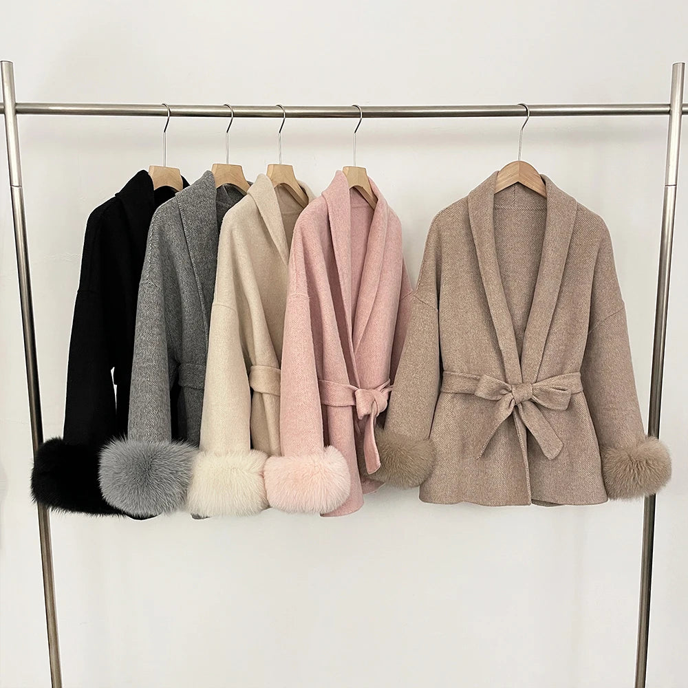 Reality Fur Coat Natural Fur Coat Women Winter Jacket Women's Woolen Coat Long Coat Woman Wool & Blends Coats Manteau Femme 2026